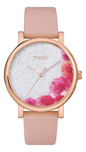 Reloj Timex Full Bloom Para Mujer De 38 Mm - Caja En Oro Ros