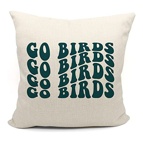 Fundas De Almohada De Fútbol Groovy Go Birds, Fundas D...