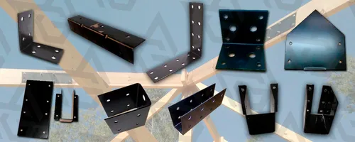 Base Atornillable 4x4 Metal Tiradores Madera