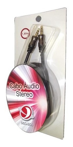 Cabo Áudio Stereo P2- P2 1,80m Discabos