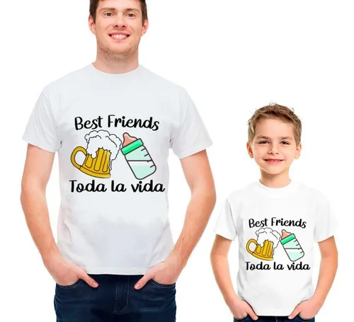 Remera Dia Del Padre Combo Padre E Hijo Hija Personalizadas en