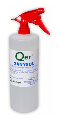 Desinfectante Y Sanitizante De Superficies Sanysol 1 Litro