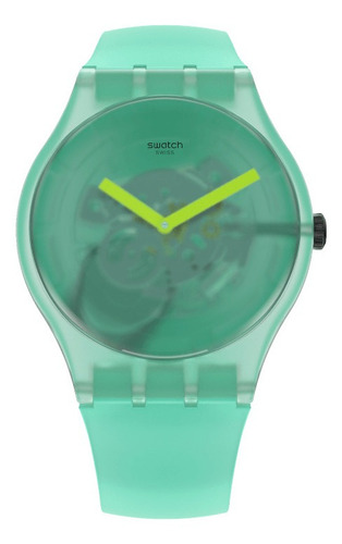 Reloj Swatch Nature Blur Suog119 Color de la correa Verde Color del bisel Verde Color del fondo Transparente
