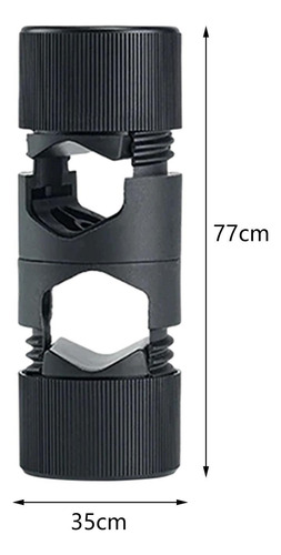 Photography Light Stand Center Handle Shaft Connector Black