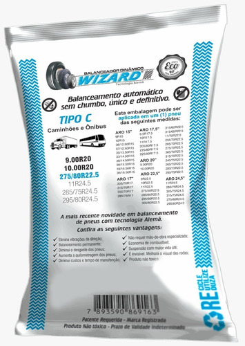 Balanceamento Automático Wizard Roda Aro Pneu 285/75 R24.5