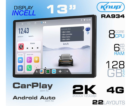Multimidia Mitsubish Lancer Android 14 6gb 128gb 4g 2k 13p