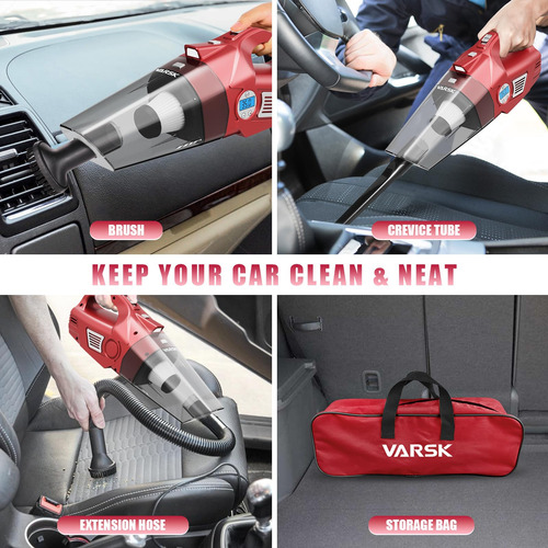 Aspirador De Coche 4 En 1 Portátil Con Compresor De Aire