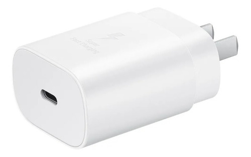 Imagen 2 de 3 de Cargador Adaptador Samsung 25w Sin cable (carga rapida) blanco