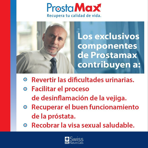 Imagen 7 de 9 de Prostamax 90 Tomas Fórmula Natural Cuidado Prostata Hpb