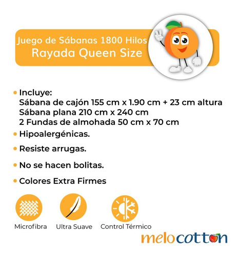 Imagen 3 de 7 de Sábana Queen Size 1800 Hilos, Microfibra Grabada Ultra Suave