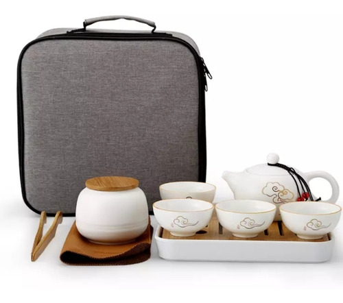 Juego De Té Chino, Porcelana China, Ideal Para Viajeros.