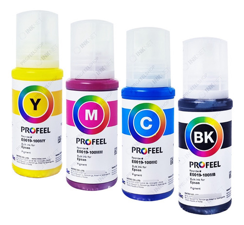 4x100ml Tinta Pigmentada Profeel E0019 Ep Wf-c5710 Wf-c5810