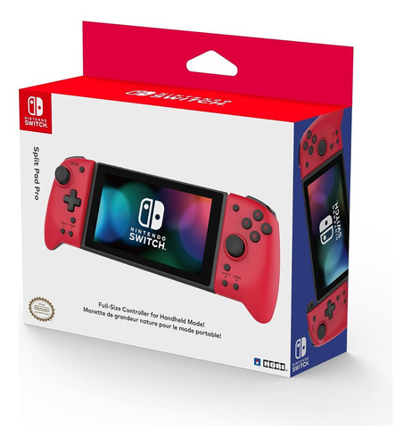 Control Nintendo Switch Joystick Hori Split Pad Pro Red