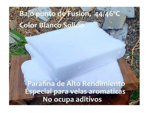 Imagen 1 de 4 de Parafina Suave Especial Velas Aromaticas Y Recipientes 15kg