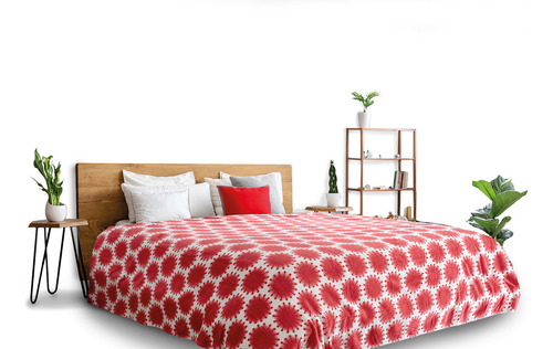 Cobertor Ligero Ottawa Rojo King Size Dormireal