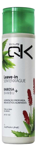 Leave-in Sem Enxágue Babosa + Bambu 300g - Kiquis Qk