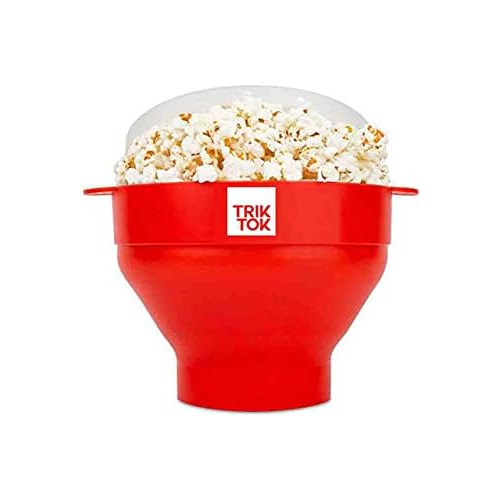 Microwave Silicone Popcorn Popper -  - Maker With Handl...