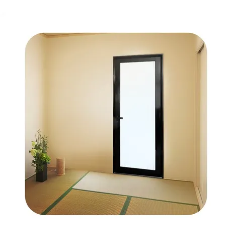 comprar Puerta Modena Negra Premium 90x200 Vidrio Entero Dvh Lebaux