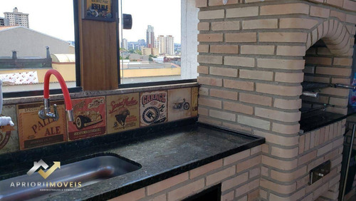 Cobertura Com 2 Dormitórios À Venda, 155 M² Por R$ 445.000,00 - Vila Pires - Santo André/sp - Co1022