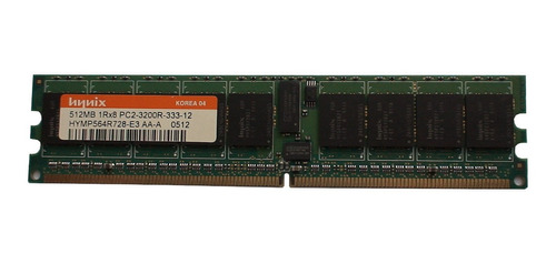 Memoria Ram Hynix Servidor 512mb 1rx8 Ddr2 3200r-333-12 Reg