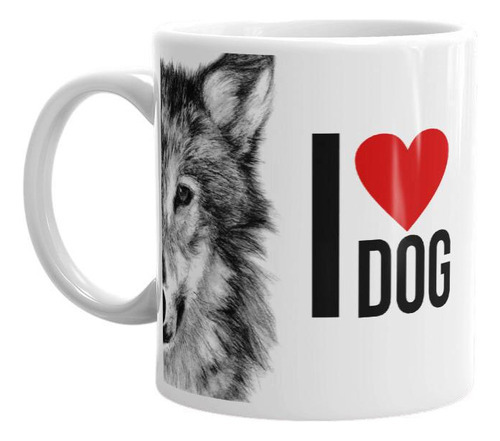 Caneca Eu Amo Dog