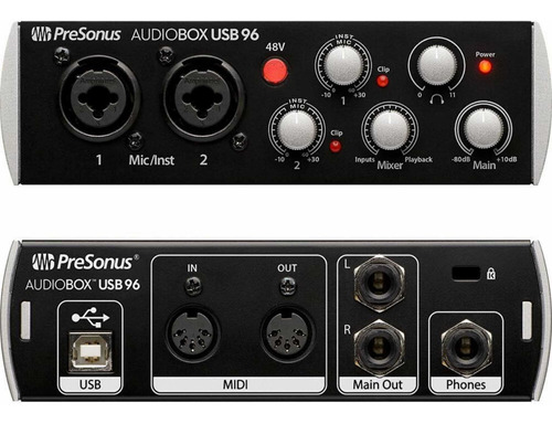 Interfaz De Grabacion Profesional Presonus Audiobox Usb 96 