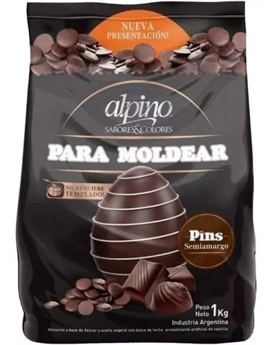 Chocolate Para Moldear Huevos Pascua 1kg Alpino Lodiser Pins