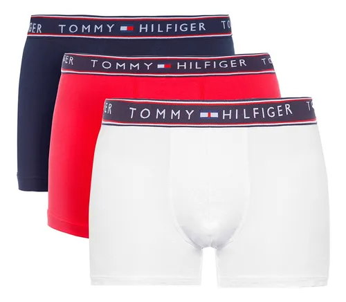 Cueca Tommy Hilfiger Cotton Stretch Trunk Colors Pack 3un