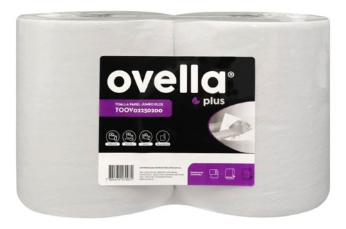 Toalla Papel - Ovella - Pack 2 Uds - 200 Mts Cu - Doble Hoja