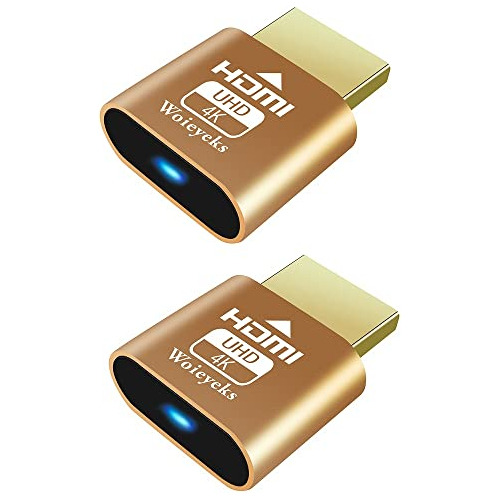 Emulador De Pantalla Virtual Hdmi Dummy Plug 4k, Adapta...