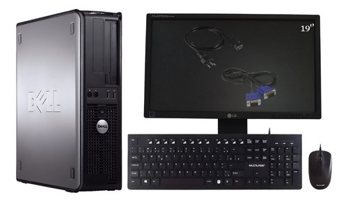 Computador Dell Optiplex 380 + Monitor De 19'' Led Completos (Usado)