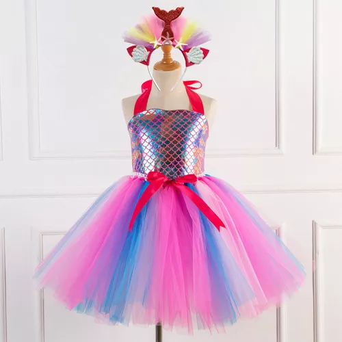 Conjunto Tutu da Pequena Sereia - Roupa de Festa