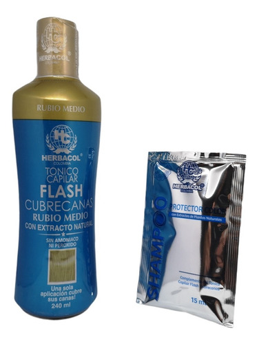 Flash Cubre Canas Tonico Capilar Rubio - mL a $158