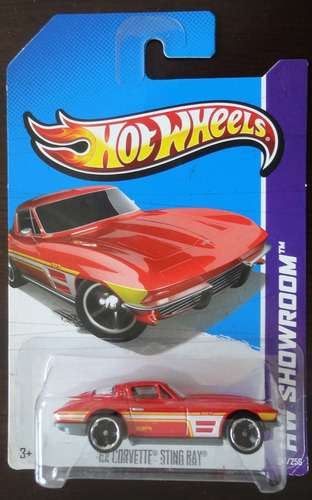 Hot Wheels 2013, '64 Corvette Sting Ray - 204/250 - ( Rojo )