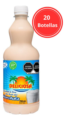 20 Botellas De Jarabe Horchata Deliciosa 700ml C/u Yucatán
