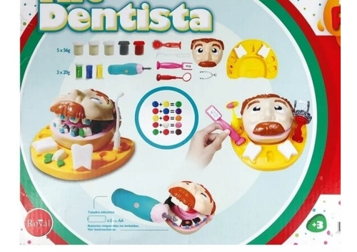 Imagen 7 de 10 de Royal Kit De Dentista Juego De Masas Para Niños +3 Años