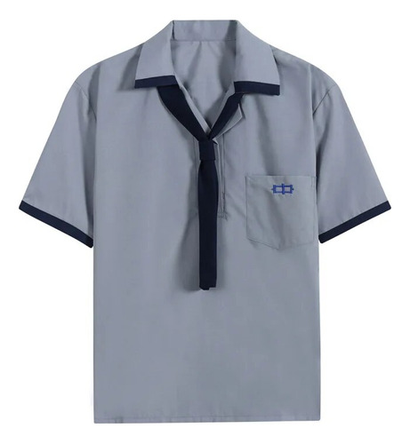 Camisa Uniforme De Escuela Secundaria Anime Top Embroidery S