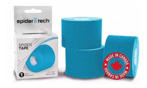 Imagen 1 de 5 de Spider Tech Cinta Kinesio Tapping Tape 50mm X 5m Vs Colores