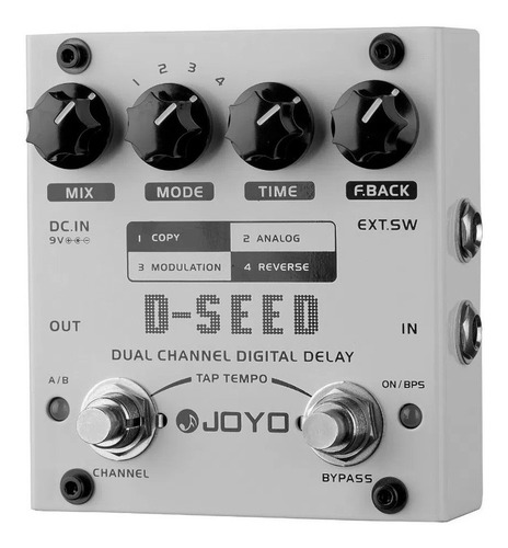 Pedal De Delay Joyo D-seed 4 Tipos De Delay