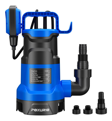 Bomba De Depósito Poxurio 1hp 5000gph Automática Com Interru