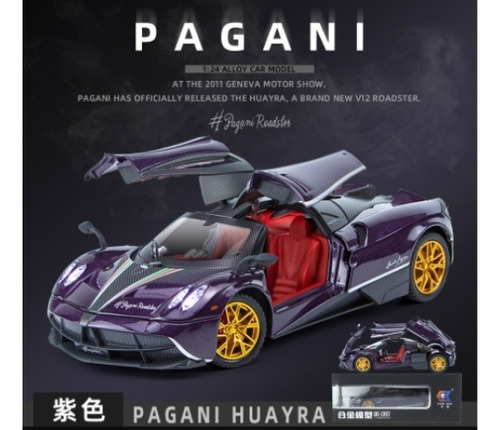 Paganis Huayra Coches En Miniatura Con Luz Y Sonido 1/24