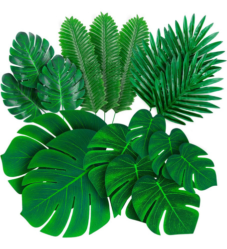 Decopom Hojas De Palma Artificiales Tropicales Monstera-84 P