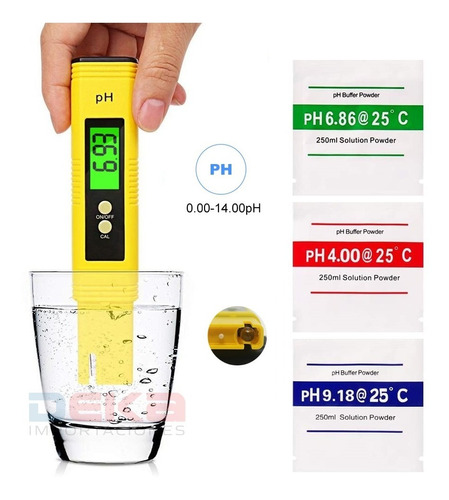 Medidor De Ph Digital Phmetro Potenciómetro Tester Agua 