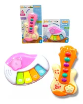 Comprar Instrumentos Musicales Para Bebe Guitarra Piano Luz Sonido 