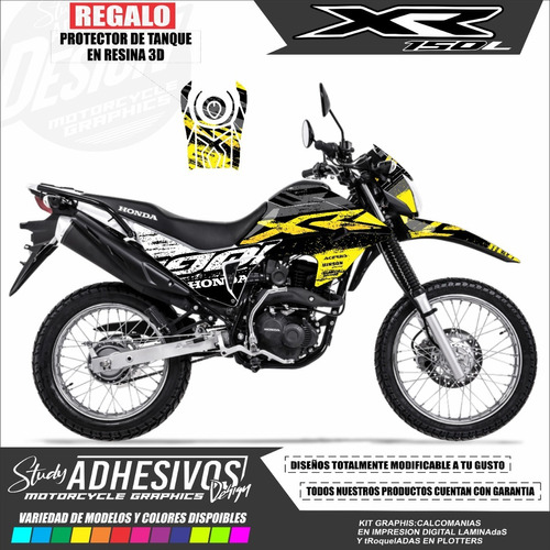 Calcomanias  Xr 190l Honda Personalizadas Kit De Stickers