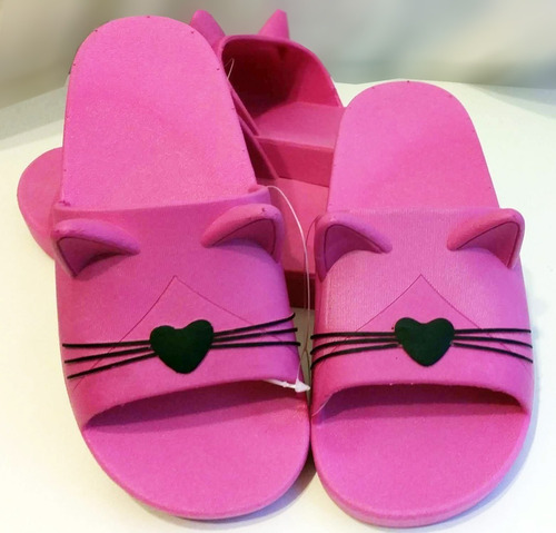 Sandalias Chanclas De Mujer De Puerquito Y Gato 