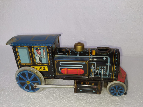 Juguete Tren Locomotora De Hojalata 25cm (made In Japan)