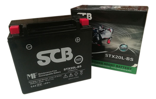 Bateria Gel Motocicleta Y Cuatrimoto Scb (ytx20 Bs)