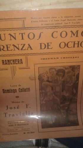 Partitura Juntos Como Trenza De Ocho Ranchera 