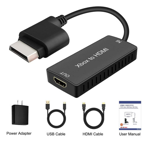 Adaptador Convertidor Y.d.f De Xbox 360 A Hdmi, 720p / 10...